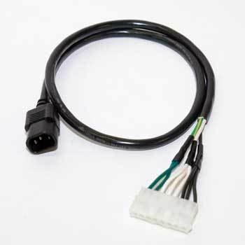 POWER CORD, COMP 14GA x 42" CE 320 plug; AMP x 8 PIN