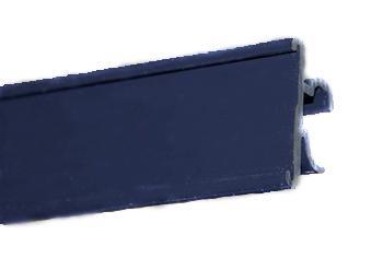 PROD ID STRIP, ALUM SHELF 23" BLK PRICE STRIPS--4'