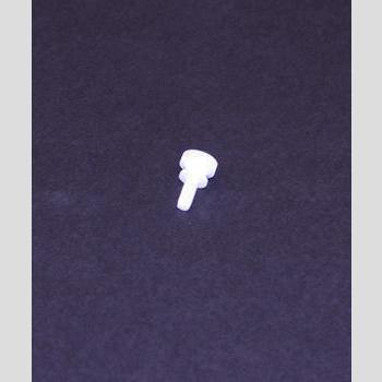 SCREW, 8-32 X 3/8 KNURL HD WHT NYLON, 090832037TXM01W