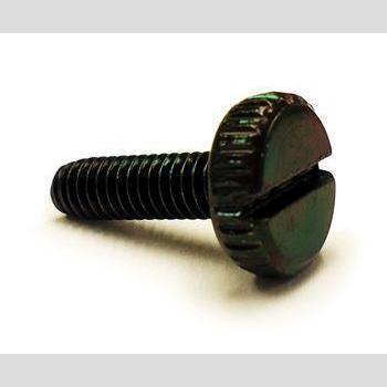 SCREW, 8-32 X 9/16 KN WAFER HD SLTD .410 SS, BLK CHR