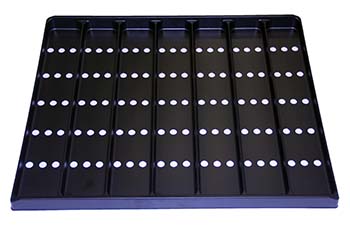 SHELF ORGANIZER, GDM-10/12 BLK PLASTIC (CS)