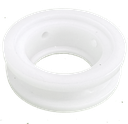 Double Flange Pump Spacer Coupling White - Drip Holes