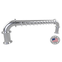 12 Product 4" Stainless Brew Pipe Glycol SuperChill - With Stainless Faucets