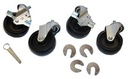 CASTOR 4" SET/4 1/2" X 13 X 1" STEM