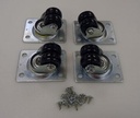 CASTOR KIT 1 1/2"PLATFORM ST/4 4)830268 16)830566 SCREW