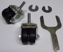 CASTOR KIT 2" DUAL 1/2"STEM SET/6)830279