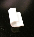 CLIP, TRUETRAC RETAINER 1 1/4" #2777, WHITE
