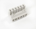 CONNECTOR, OMC1F06001-G 6-POLE GRAY, LAE