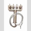 DRAFT TOWER-BEER 3" T-TOWER 4-FAU SS BLK-HNDL 153A-4