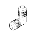 Elbow Flare 5/16 x 5/16 Molded Plastic