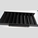 GRILL ASM TBB-24'S FRONT BLK 8"W X 19-1/4"L