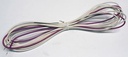 HEATER WIRE GL BRAID 137" 115V 34" VIOLET/WHT LEAD 1.4W/