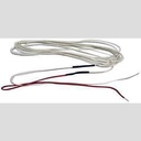 HEATER WIRE GL BRAID 160" 115V 1.7W/FT W/18" RED/WTE LEADS