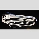 HEATER WIRE GL BRAID 212" 115V 3.5W/FT 12" BLUE/WHT LEADS