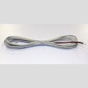 HEATER WIRE GL BRAID 259.5" 115V 1.7 W/FT 12" RED/WHT LEAD