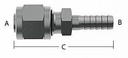 Splicer 1/4 Barb x 3/8 Compression Stainless Steel