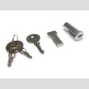 LOCK, REMOVABLE PLUG/CYLINDER 1)T-42 KEY, 1)T-42A KEY, CAM