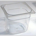 PAN, FOOD STORAGE, 1/6 SIZE RUBBERMAID 6-3/8"X6-15/16"X6"
