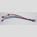 RECEPTACLE ASM DOOR PWR CORD 2-DR IDL 24KFREEZER MOLEX/WIRE