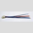 RECEPTACLE ASM DOOR PWR CORD GEM-26 4)BLUE/2)RED 801724 MOL