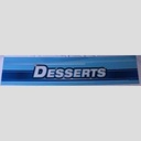 S 33 DESSERTS BLUE (S-BD) SIGN PANEL, GDM-33
